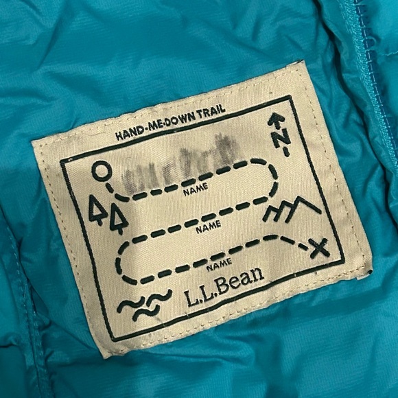 L.L. Bean Kids Teal Puffer Jacket - Picture 5 of 9